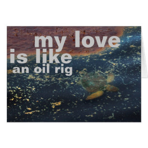 Cartão plataforma petrolífera