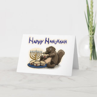Cartão Platypus Hanukkah