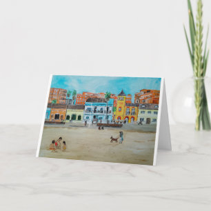 Cartão Play de la Malvarrosa Pintura de Alfred Fox