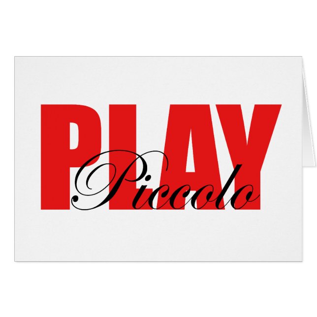 Cartão Play Piccolo (Frente Horizontal)