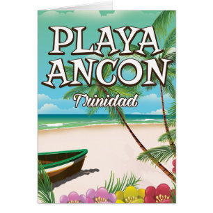Cartão Playa Ancón poster de viagens Trinidad