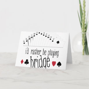 Cartão Playing Bridge