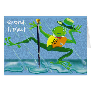 Cartão Pleut de Quand IL, danser do pas do porquoi?