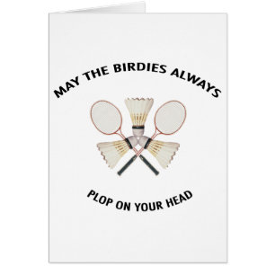 Cartão Plop em seu Badminton principal