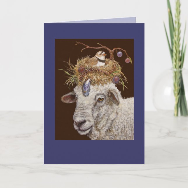 Cartão Plum Island Sheep Card (Frente)
