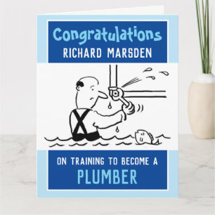 Cartão Plumber & Plumber Training Card concluído
