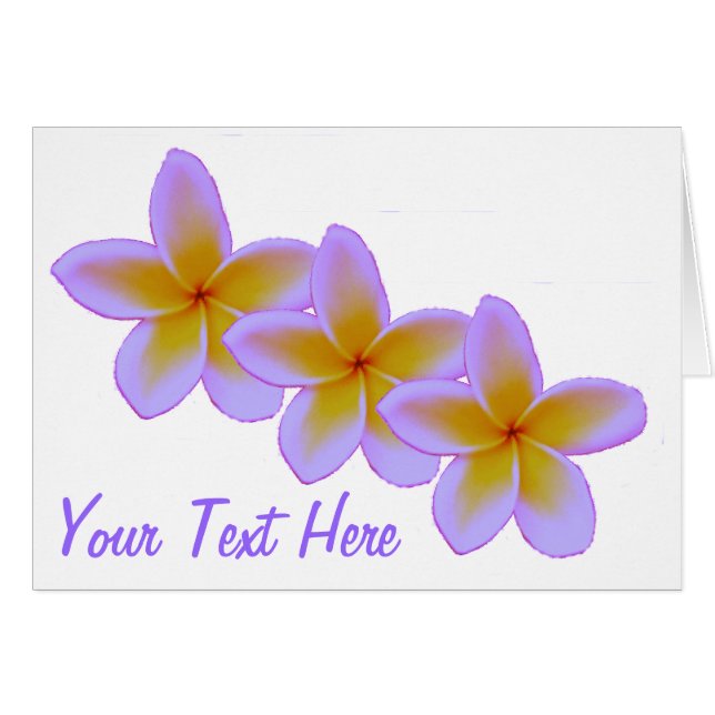 Cartão Plumeria (Frente Horizontal)