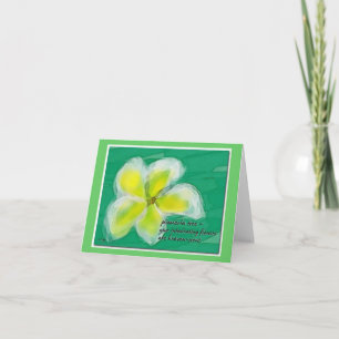 Cartão Plumeria Tree Note Card