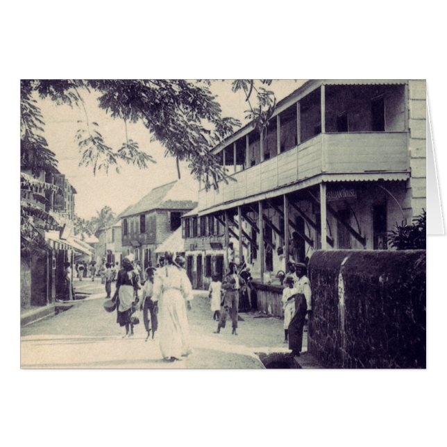 Cartão Plymouth - rua do parlamento (Frente Horizontal)