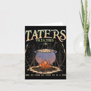 Cartão Po-ta-Dedos Tatadores Ferem Em Mash Em Stick Em Um