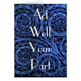 Cartão Poço do ato sua parte