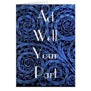 Cartão Poço do ato sua parte