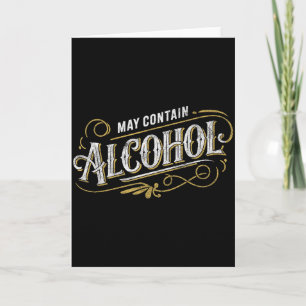 Cartão Pode Contém Humor de Festa Clic Álcool