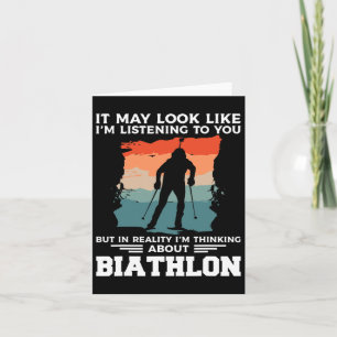 Cartão Pode parecer que estou a ouvir-te Biathlon Bia