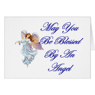 Cartão Pode você ser abençoado por um anjo