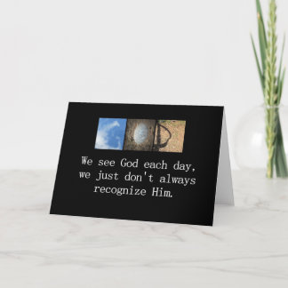 Cartão Pode você vê-lo