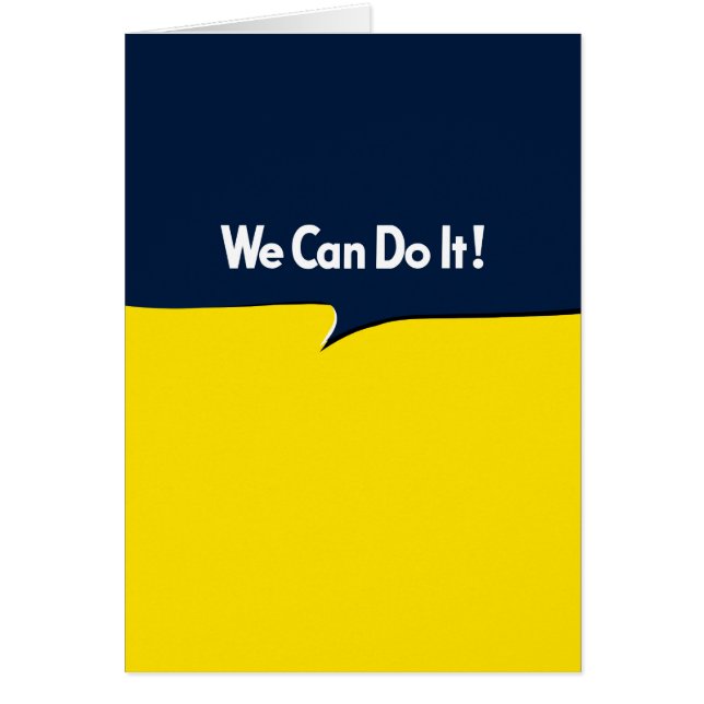 Cartão Podemos fazer isso, Rosie (Frente)