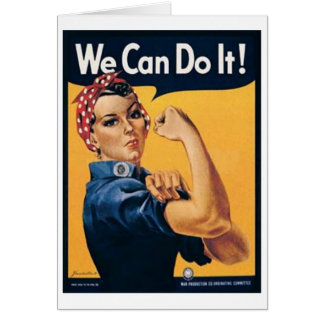 Cartão Podemos Fazer Isso Vintage Ad