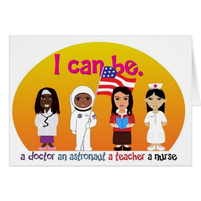 Cartão Poder da menina (Frente Horizontal)