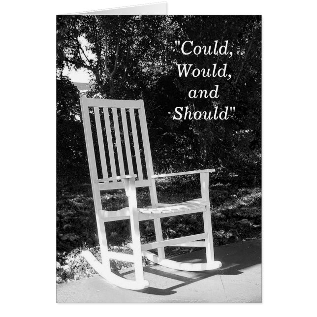 Cartão Poderia, faria e deveria (Frente)