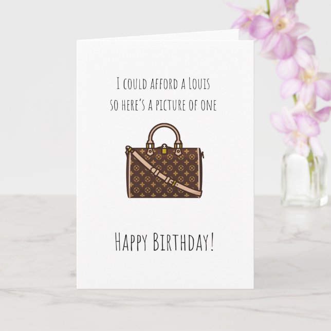 Cartão Poderia pagar um Louis (Orquídea)