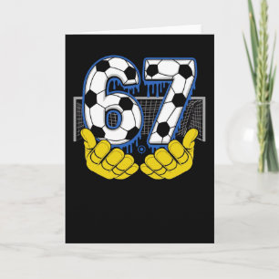 Cartão Poderosa Energia de Futebol Elétrico Número 67
