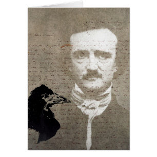 Cartão Poe E A Arte Digital Raven Grunge