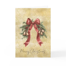 Poeira Dourada Brilho Confete Laço Vermelho Sininh