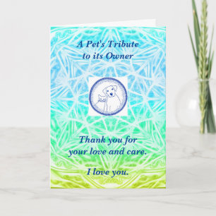 Cartão Poema: Conforto Para Perda De Pet; BYG, dobrado