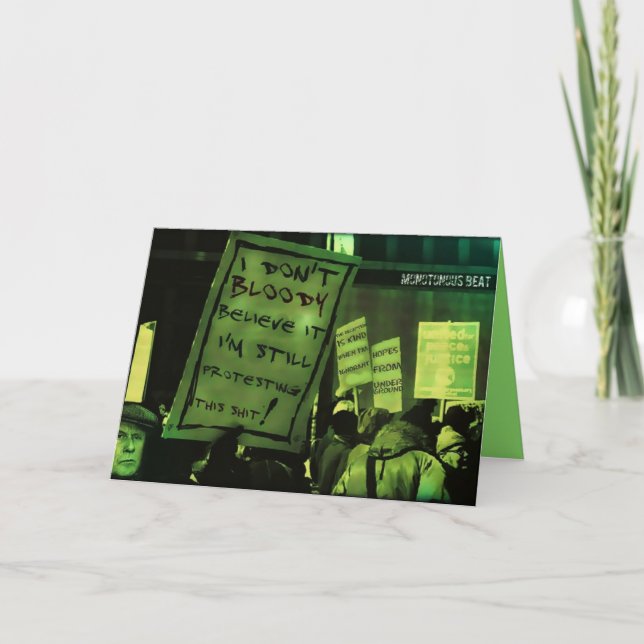 Cartão Poema de Beat Monotonoso (Frente)