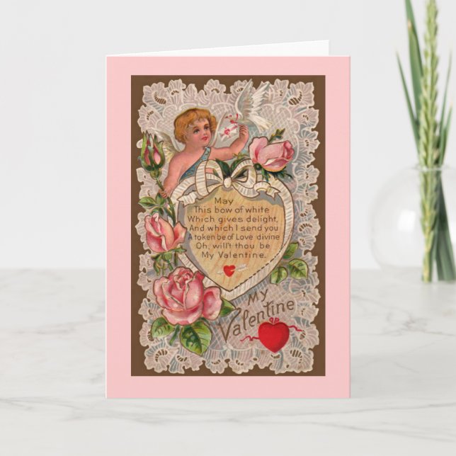 Cartão Poema de Cupido (Frente)
