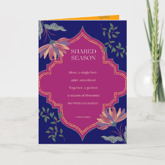 Cartão poema de Estação Partilhada