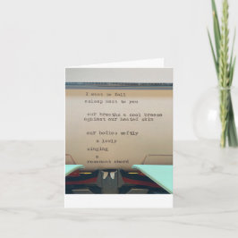 Cartão poema do amor