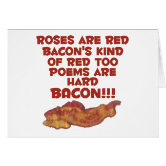 Cartão Poema do bacon