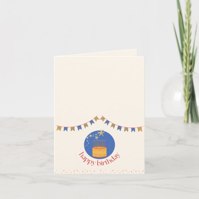 Cartão Poema Engraçado para a Mãe Aniversário (Frente)