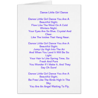 Cartão Poema para a filha/filha da etapa/filha grande