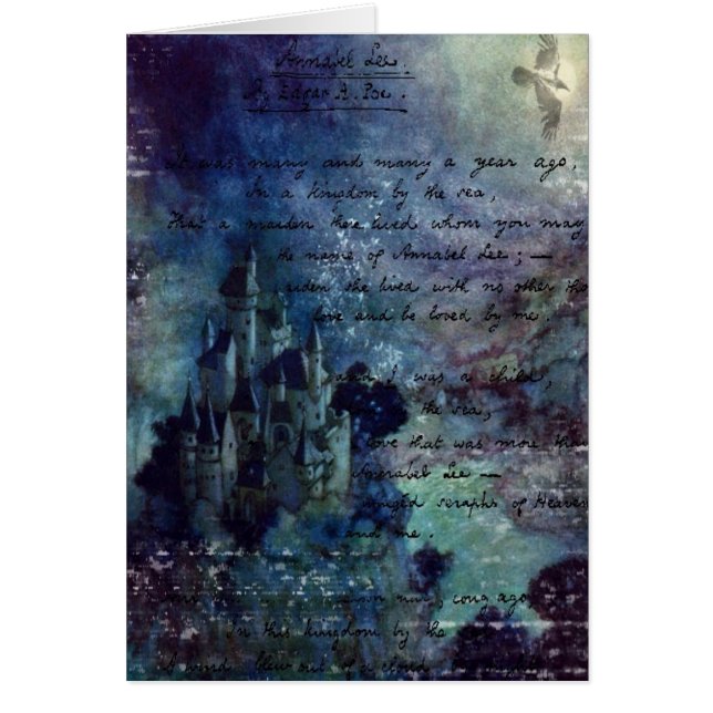 Cartão Poe's Fairyland (Frente)