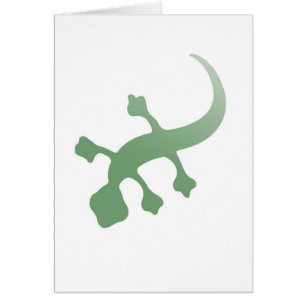 Cartão Poetica Gecko em Verde