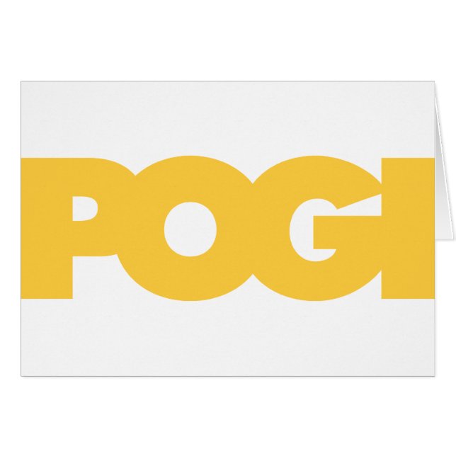 Cartão Pogi - amarelo (Frente Horizontal)