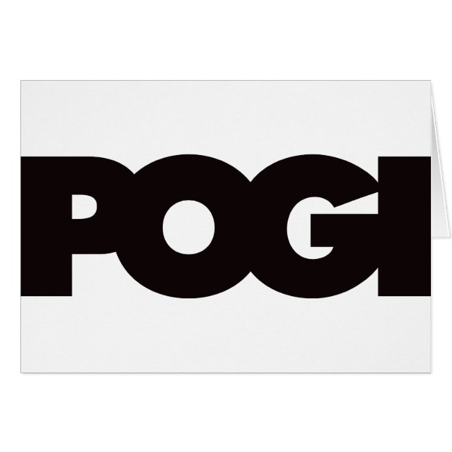 Cartão Pogi - preto (Frente Horizontal)