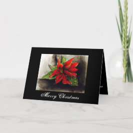 Cartão Poinsettia de Natal
