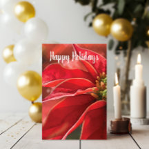 Poinsettia Vermelha Customizável para Férias