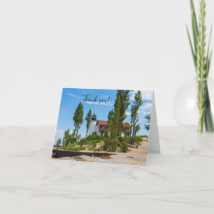 Cartão Point Betsie Lighthouse Thank You Card