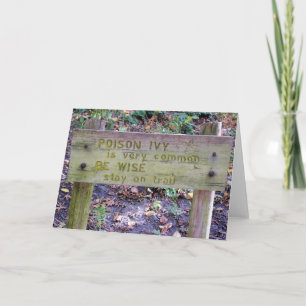 Cartão Poison Ivy - Blank Inside Greeting Card