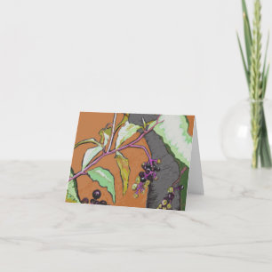 Cartão Pokeberry Native Plant Note Card
