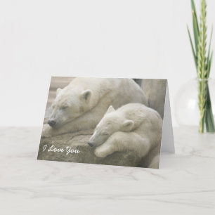 Cartão Polar Bear Mother's Day