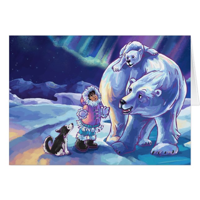 Cartão Polar Pals (Frente Horizontal)