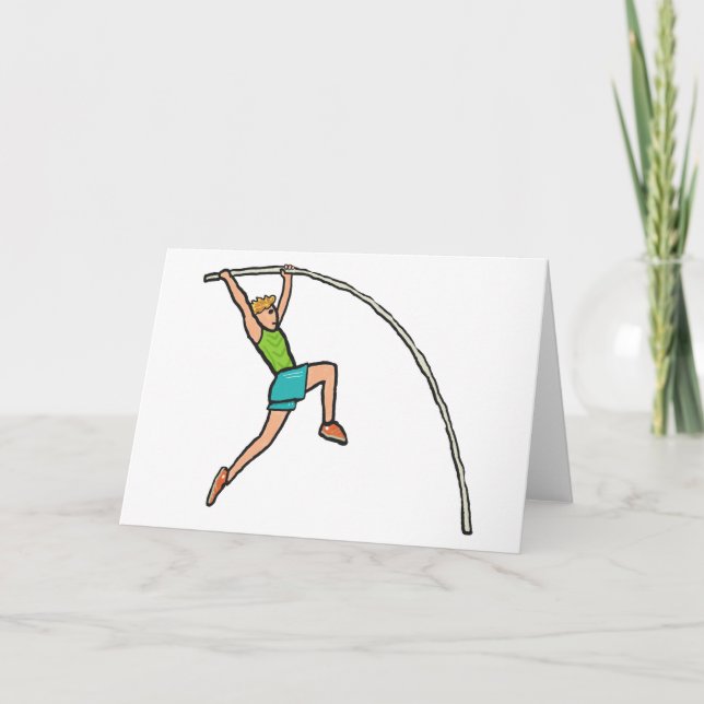 Cartão Pole Vaulting (Frente)
