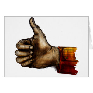 Cartão Polegares acima