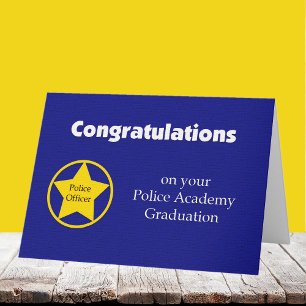 Cartão Police Academy Graduation Card -- Congratulations